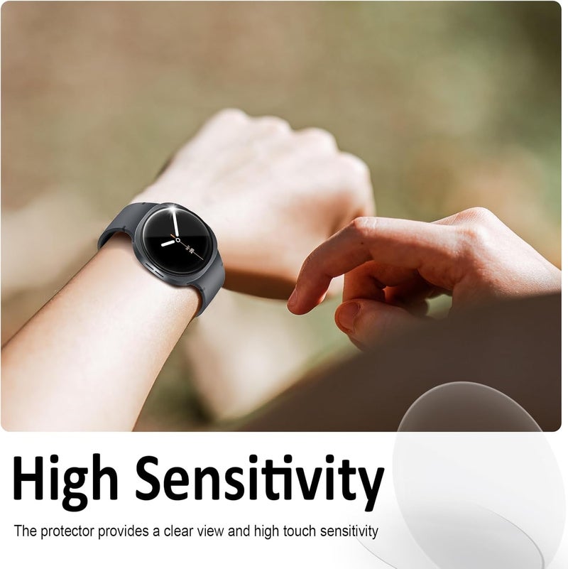 SPGUARD 4 Pack for Samsung Galaxy Watch 8 Screen Protector 40mm Tempered Glass Clear Film Anti Scratch Bubble Free Compatible with Galaxy Watch8 40mm(NOT for Others Models) - Image 3